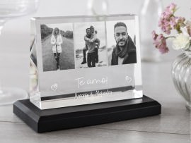 Foto cristal regalo romántico