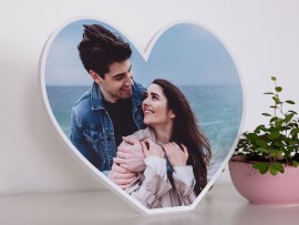 Corazón decorativo con foto