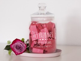 Tarro de cristal 365 razones por las que te amo