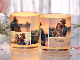 Vaso para vela para la novia