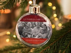 Bola de navidad personalizada familia