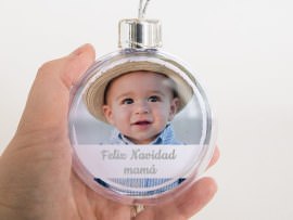 Bola de navidad personalizada niño