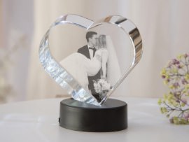 Corazón de cristal boda