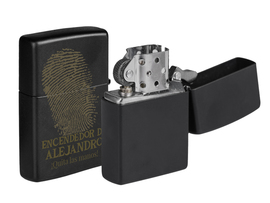 Zippo motivo huella dactilar