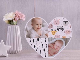 Corazón decorativo con foto