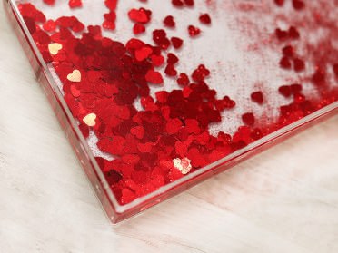 Marco de foto para agitar corazones