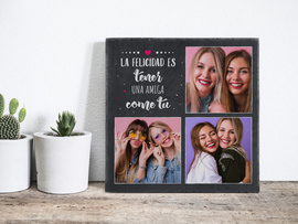 Placa de pizarra amigas