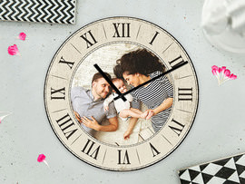Reloj de cristal con foto