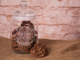Tarro de cristal personalizado