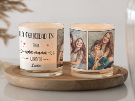 Vaso para vela personalizado