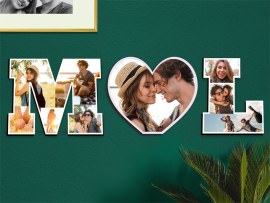 Letras decorativas corazón