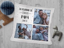 Cojín con foto para papá