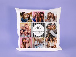 Cojín con foto regalo de cumpleaños