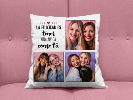 Cojín con foto para la mejor amiga