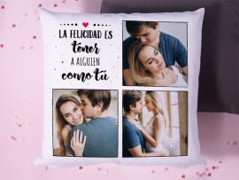 Cojín con foto regalo de amor