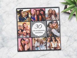 Placa de pizarra cumpleaños