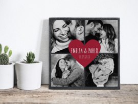 Placa de pizarra regalo para la novia