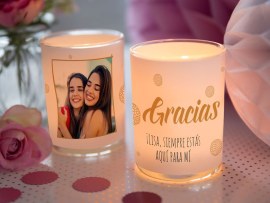 Vaso para vela regalo para amigas
