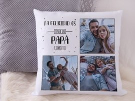 Cojín con foto para papá