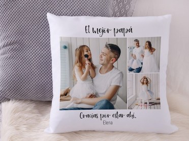 Cojín con foto para papá