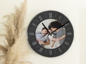 Reloj de pizarra con foto